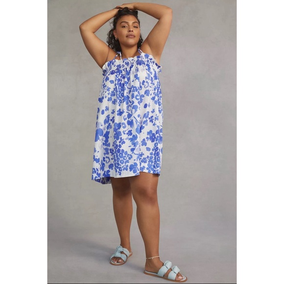 Anthropologie WHIT TWO Floral Mini Sleep Dress NWT SZ 1X - Picture 4 of 16